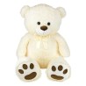 Ours Creme en Peluche avec Noeud +/- 100 cm - PLANET PLUCH - Grand our