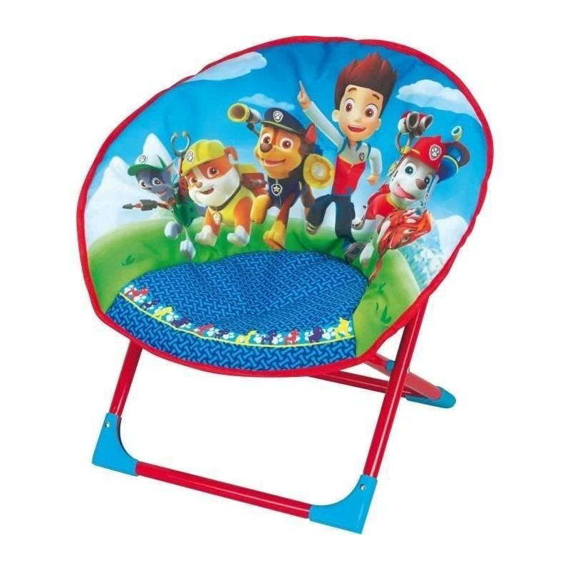 Siege lune pliable pour enfant - FUN HOUSE - Pat Patrouille - Bleu et Siege lune pliable pour enfant - FUN HOUSE - Pat Patrouille - Bleu et