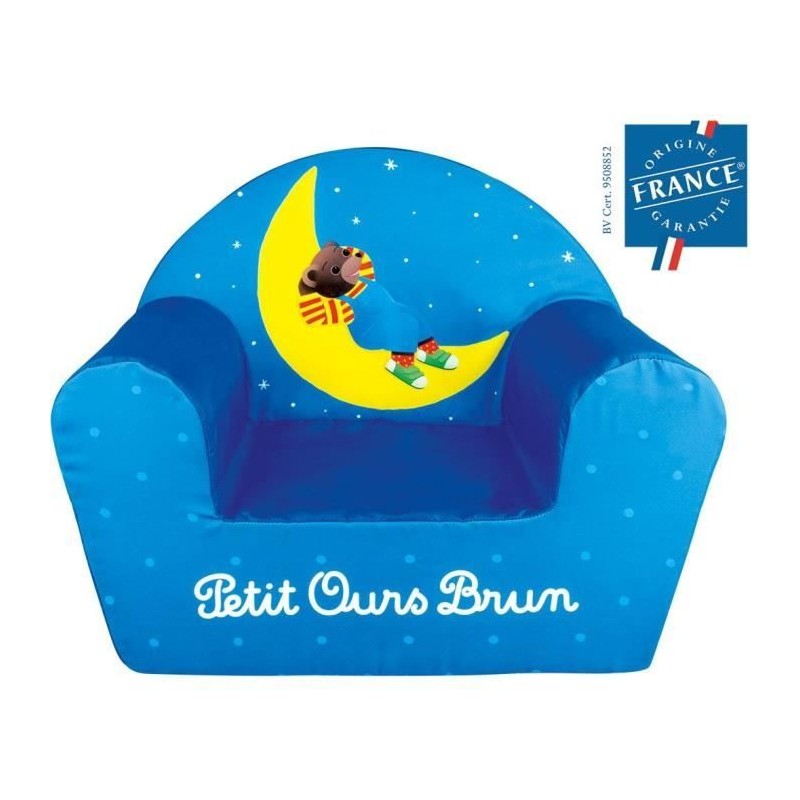 Fauteuil club en mousse Petit Ours Brun pour enfant - Fun House Fauteuil club en mousse Petit Ours Brun pour enfant - Fun House