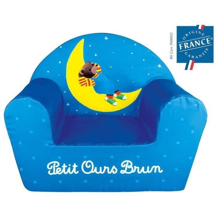 Fauteuil club en mousse Petit Ours Brun pour enfant - Fun House Fauteuil club en mousse Petit Ours Brun pour enfant - Fun House