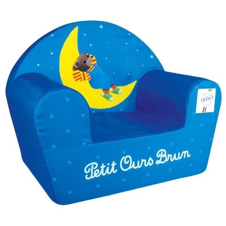 Fauteuil club en mousse Petit Ours Brun pour enfant - Fun House Fauteuil club en mousse Petit Ours Brun pour enfant - Fun House
