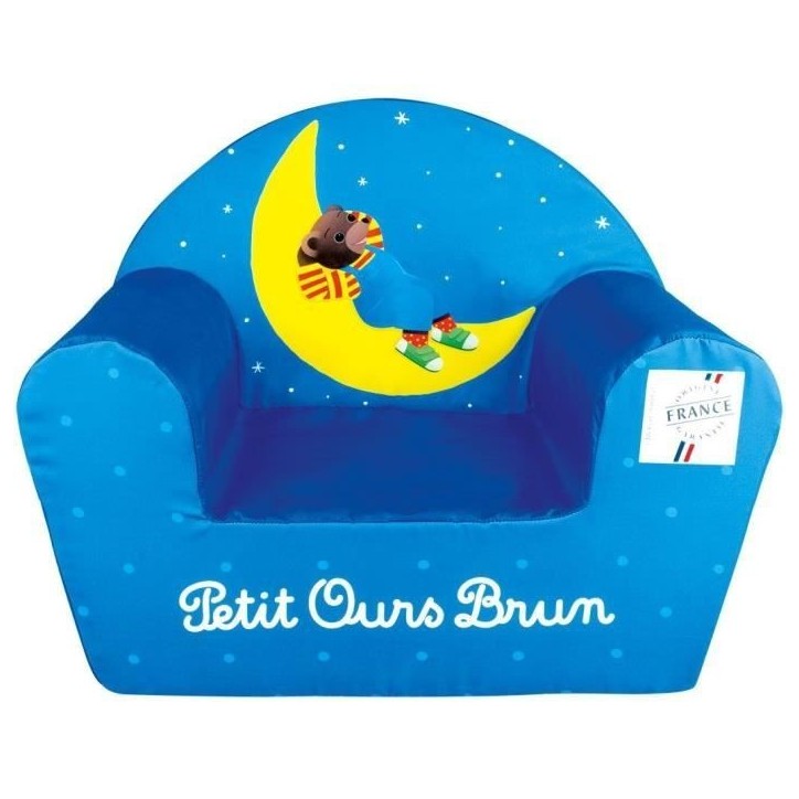Fauteuil club en mousse Petit Ours Brun pour enfant - Fun House Fauteuil club en mousse Petit Ours Brun pour enfant - Fun House
