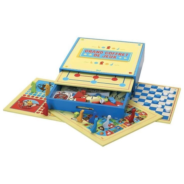 Jeu de société en bois - L'ARBRE A JOUER - Grand Coffret de Jeux - 200 Regles Jeu de société en bois - L'ARBRE A JOUER - Grand Coffret de Jeux - 200 Regles
