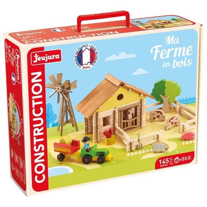 Ma ferme en bois - Jeu de construction - JEUJURA - 145 pieces Ma ferme en bois - Jeu de construction - JEUJURA - 145 pieces
