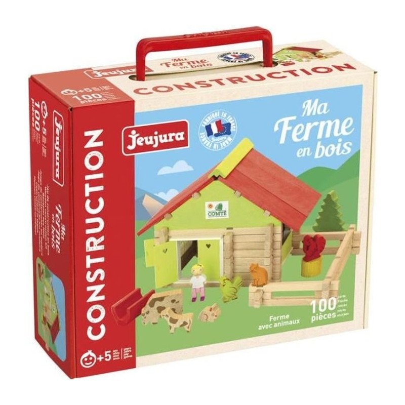 JEUJURA Ferme avec animaux - 100 pieces JEUJURA Ferme avec animaux - 100 pieces