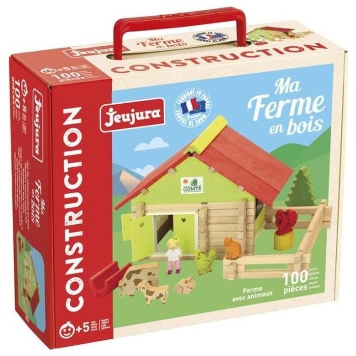 JEUJURA Ferme avec animaux - 100 pieces