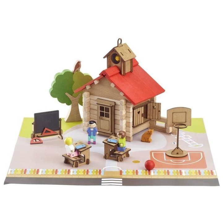 L'école du village - Jeu de construction - JEUJURA - 125 pieces