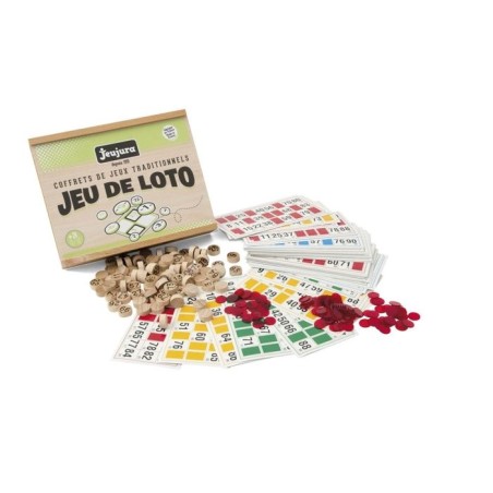 JEUJURA - Jeu De Loto - Coffret En Bois - Mixte - A partir de 3 ans -