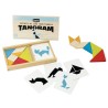 Jeu de tangram en bois - JEUJURA - 8144 - Coffret en bois - 7 pieces -