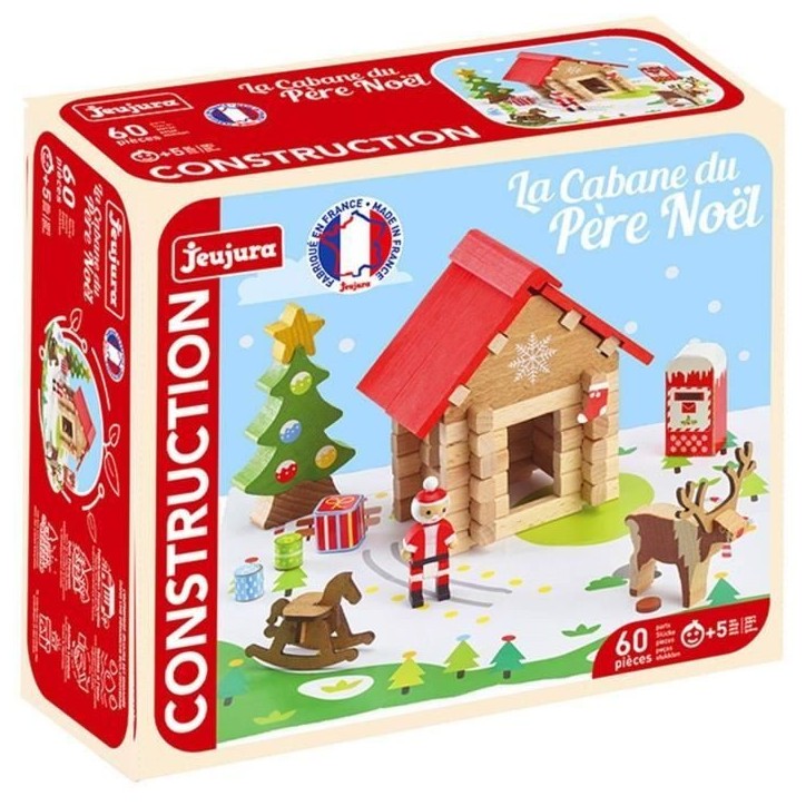 La cabane du Pere Noël - Jeu de construction - JEUJURA - 60 pieces La cabane du Pere Noël - Jeu de construction - JEUJURA - 60 pieces