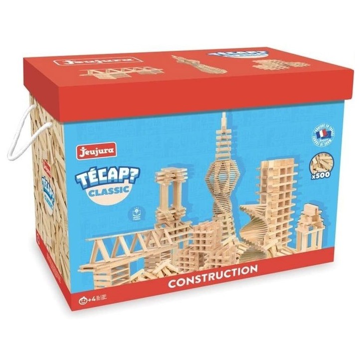 JEUJURA Tecap Classic - 500 planchettes en bois - jeu de construction JEUJURA Tecap Classic - 500 planchettes en bois - jeu de construction