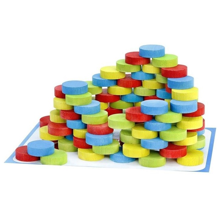 Iglooo 100 Pieces - JEUJURA - Jeu d'Adresse et de Logique avec Palets et Tapis, Regles des Jeux Incluses