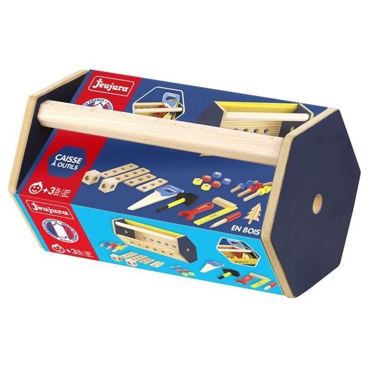 Caisse a outils en bois - JEUJURA - Transportable Caisse a outils en bois - JEUJURA - Transportable
