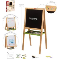 Grand tableau multifonctions en bois avec fonction dessin - JEUJURA -
