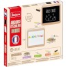 Ardoise d'écolier en bois - JEUJURA - Double face magnétique : craie