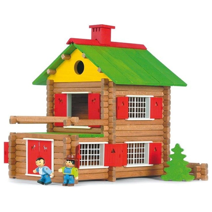 Jeujura - Construction en bois - Mon Chalet en Bois 175 pieces Jeujura - Construction en bois - Mon Chalet en Bois 175 pieces