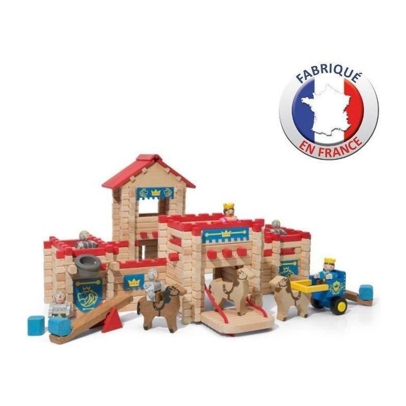 JEUJURA - Le Chateau Fort en bois - Jeu de construction - 300 pieces JEUJURA - Le Chateau Fort en bois - Jeu de construction - 300 pieces