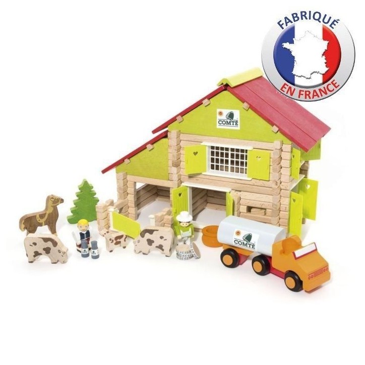 JEUJURA - Construction en bois - Ma Ferme en bois - 180 pcs JEUJURA - Construction en bois - Ma Ferme en bois - 180 pcs