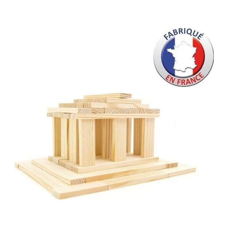 Jeu de construction en bois - JEUJURA - TECAP 3XL - 200 planchettes - Jeu de construction en bois - JEUJURA - TECAP 3XL - 200 planchettes -