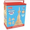 Jeu de construction en bois - JEUJURA - TECAP 3XL - 200 planchettes -