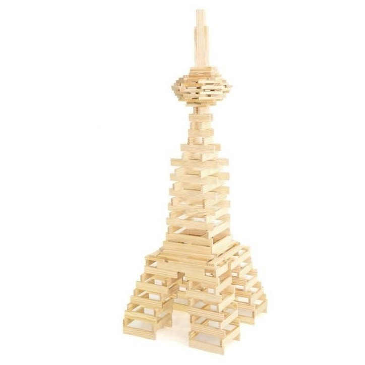 Jeu de construction en bois - JEUJURA - TECAP 3XL - 200 planchettes - Mixte - A partir de 4 ans Jeu de construction en bois - JEUJURA - TECAP 3XL - 200 planchettes - Mixte - A partir de 4 ans