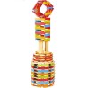 Jeu de construction en bois - JEUJURA - TECAP COLOR - 200 pieces - Mix