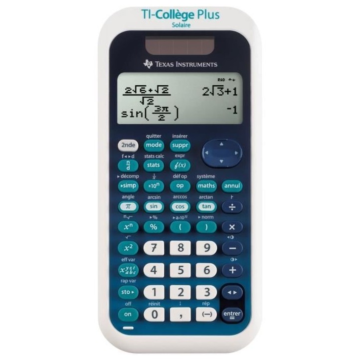 Calculatrice - TEXAS TEXAS INSTRUMENTS - TI-College Plus Solaire