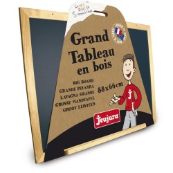 Tableau Noir en Bois - JEUJURA - Grand - 88cm x 66cm - Mixte - A parti