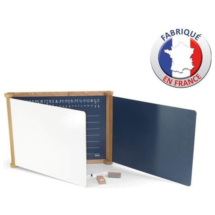 Tableau Triptyque en Bois JEUJURA - Teinté Chene 59 x 46 cms