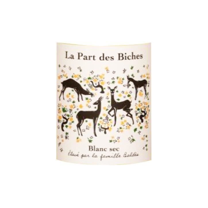 Jean Luc Baldes La part des Biches 2023 Comté Tolosan - Vin blanc du Sud Ouest