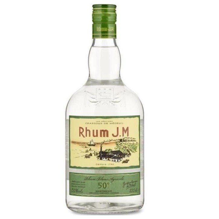 Rhum JM - Rhum blanc agricole - Martinique - 50%vol - 100cl