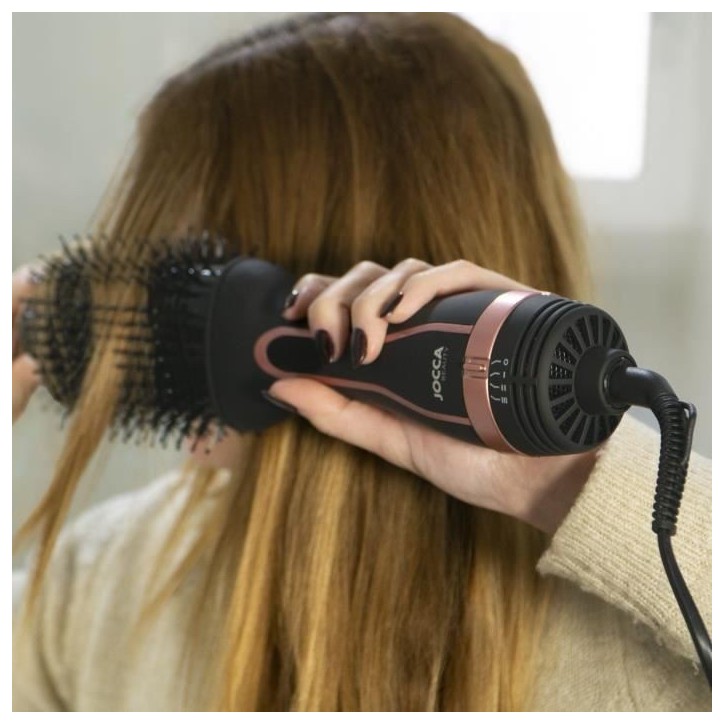 Brosse soufflante volume - JOCCA - 1567 - Revetement de céramique - 1200/1300 W - Cordon pivotant a 360°