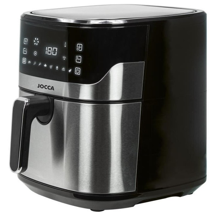 Friteuse sans huile - JOCCA - 2192 - 6,5L - 1600 W - 28 x 37 x 31,5 cm - Inox Friteuse sans huile - JOCCA - 2192 - 6,5L - 1600 W - 28 x 37 x 31,5 cm - Inox