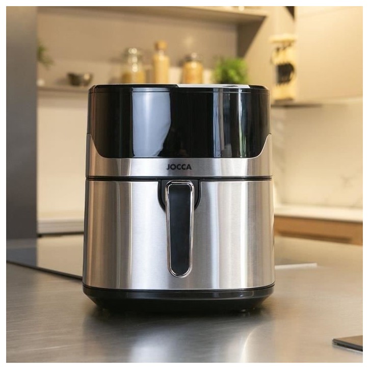 Friteuse sans huile - JOCCA - 2192 - 6,5L - 1600 W - 28 x 37 x 31,5 cm - Inox Friteuse sans huile - JOCCA - 2192 - 6,5L - 1600 W - 28 x 37 x 31,5 cm - Inox