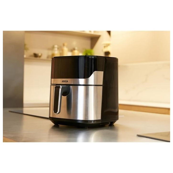 Friteuse sans huile - JOCCA - 2192 - 6,5L - 1600 W - 28 x 37 x 31,5 cm - Inox Friteuse sans huile - JOCCA - 2192 - 6,5L - 1600 W - 28 x 37 x 31,5 cm - Inox