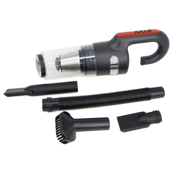 Aspirateur auto rechargeable - JOCCA - Sans fil - 7500 Pa - 18 min - 0,5 L - Noir / Rouge Aspirateur auto rechargeable - JOCCA - Sans fil - 7500 Pa - 18 min - 0,5 L - Noir / Rouge