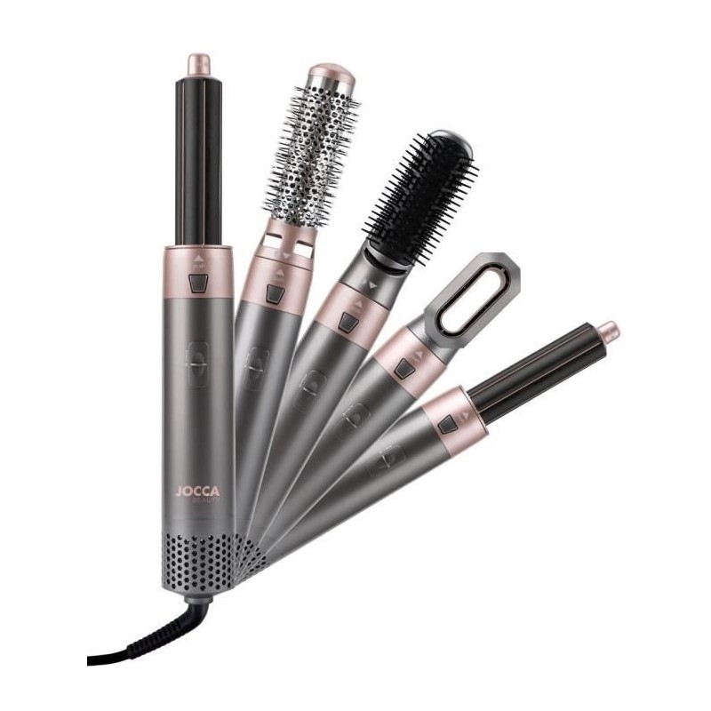 Styler a air - JOCCA - 2412 - 3 températures - 5 tetes interchangeabl Styler a air - JOCCA - 2412 - 3 températures - 5 tetes interchangeabl