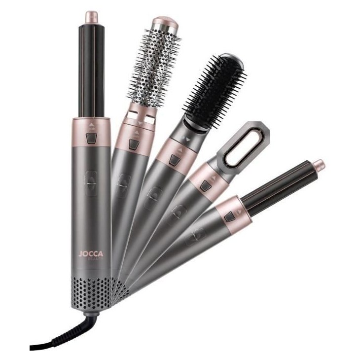 Styler a air - JOCCA - 2412 - 3 températures - 5 tetes interchangeable - 800/1000 W Styler a air - JOCCA - 2412 - 3 températures - 5 tetes interchangeable - 800/1000 W
