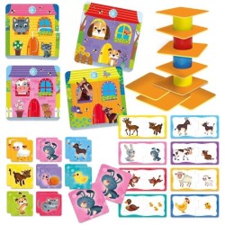 La Ferme 4 en 1 - Coffret éducatif - CAROTINA BABY - Puzzle et associ