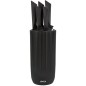 Set de 5 couteaux - JOCCA - Bloc en polypropylene - Noir