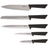 Set de 5 couteaux - JOCCA - Bloc en polypropylene - Noir