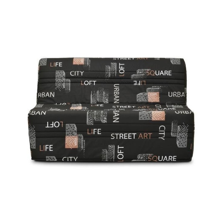 Banquette BZ - Tissu Noir - L143 x P97 x H89 cm - Joe Banquette BZ - Tissu Noir - L143 x P97 x H89 cm - Joe