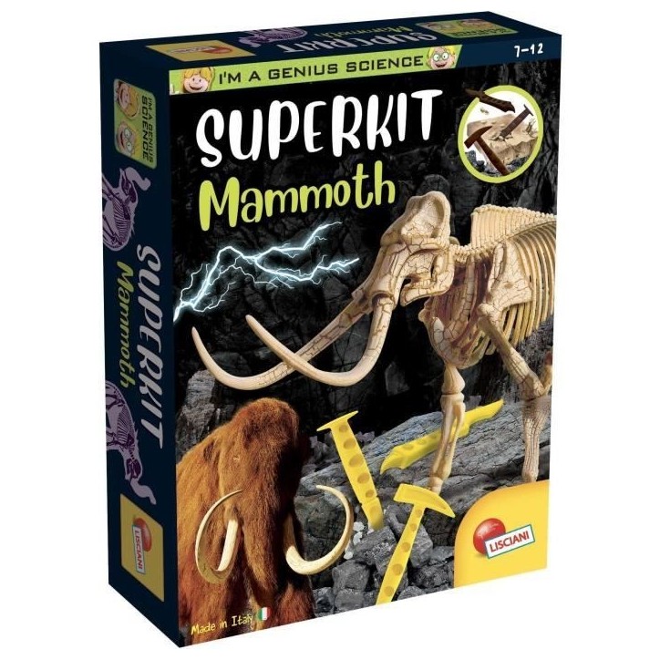 Super kit Mammouth - Kit Scientifique - I'M A GENIUS - Bloc a creuser Super kit Mammouth - Kit Scientifique - I'M A GENIUS - Bloc a creuser