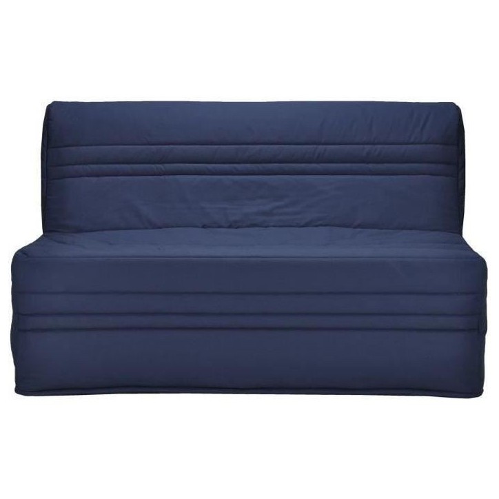 JOÉ Banquette BZ 3 places - Tissu bleu marine - Contemporain - L 143 x P 97 cm JOÉ Banquette BZ 3 places - Tissu bleu marine - Contemporain - L 143 x P 97 cm