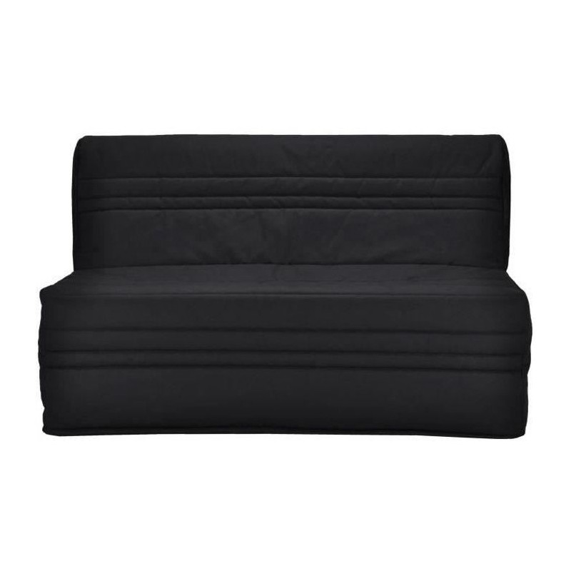 Banquette BZ Joe - Tissu noir - 3 places - L 143 x P 97 cm - Made in F Banquette BZ Joe - Tissu noir - 3 places - L 143 x P 97 cm - Made in F
