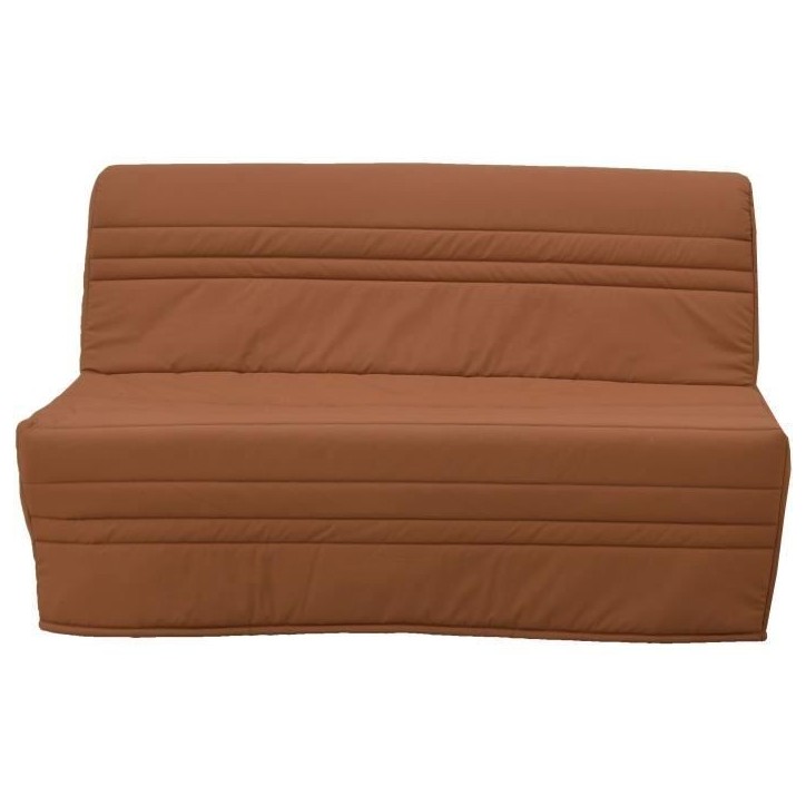 Banquette-lit BZ 2 places Joe - Tissu Terracotta - Fabrication française Banquette-lit BZ 2 places Joe - Tissu Terracotta - Fabrication française