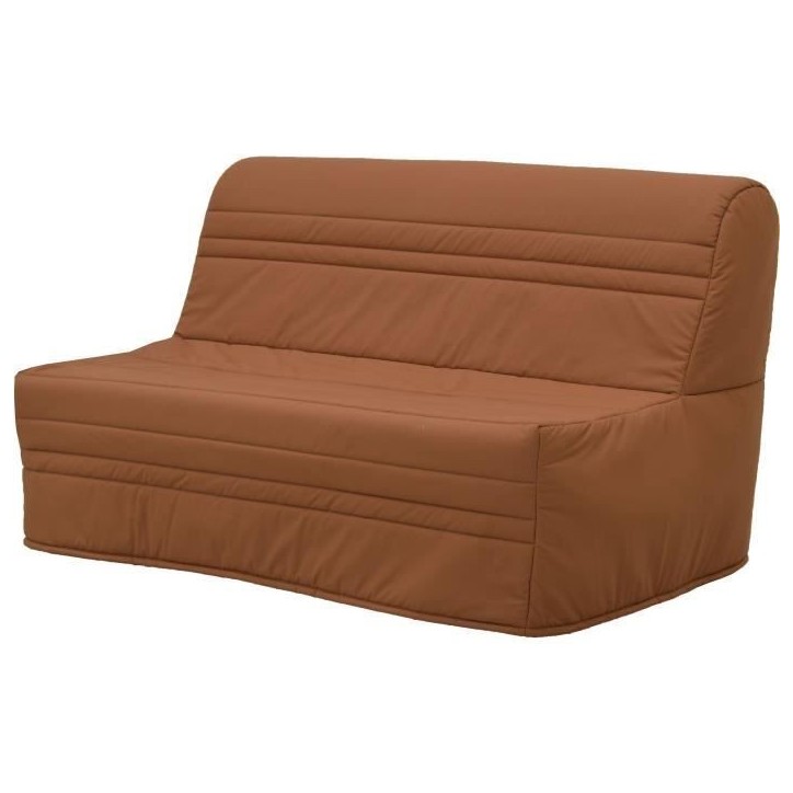 Banquette-lit BZ 2 places Joe - Tissu Terracotta - Fabrication française Banquette-lit BZ 2 places Joe - Tissu Terracotta - Fabrication française