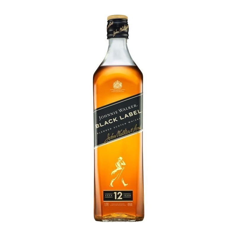 JOHNNIE WALKER Blended Scotch - Whisky Black Label 12YO - 40,0 % Vol.