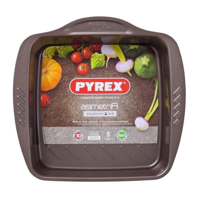 Plat a four - PYREX - 1452050 - Carré - En acier - 24x24cm Plat a four - PYREX - 1452050 - Carré - En acier - 24x24cm