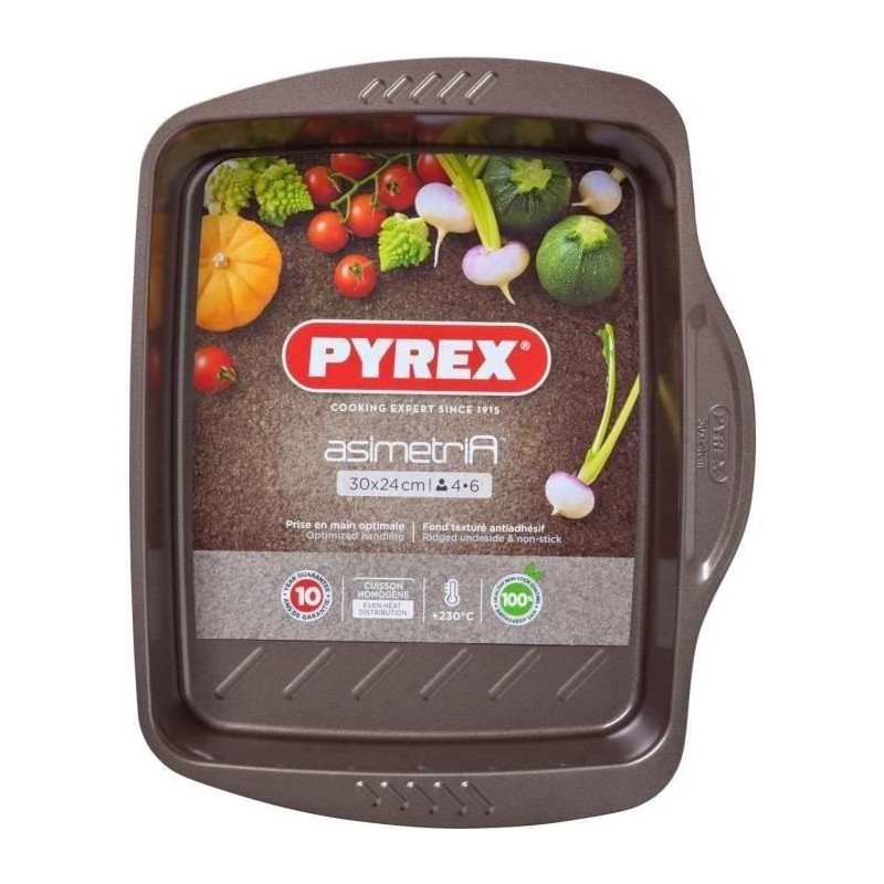 Plat a four - PYREX - 1452052 - Rectangulaire - En acier - 30 x 24 cm Plat a four - PYREX - 1452052 - Rectangulaire - En acier - 30 x 24 cm